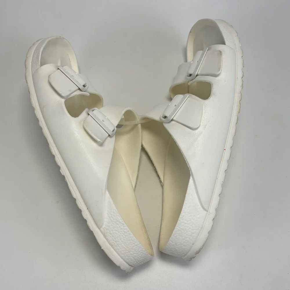 Birkenstock Arizona EVA Sandals Mens 11 White Waterproof Slides Essentials